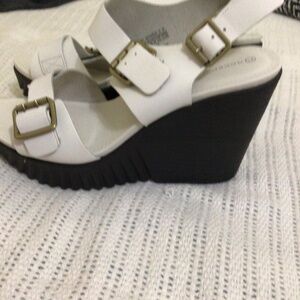 Kinsley Rockport wedge sandal.